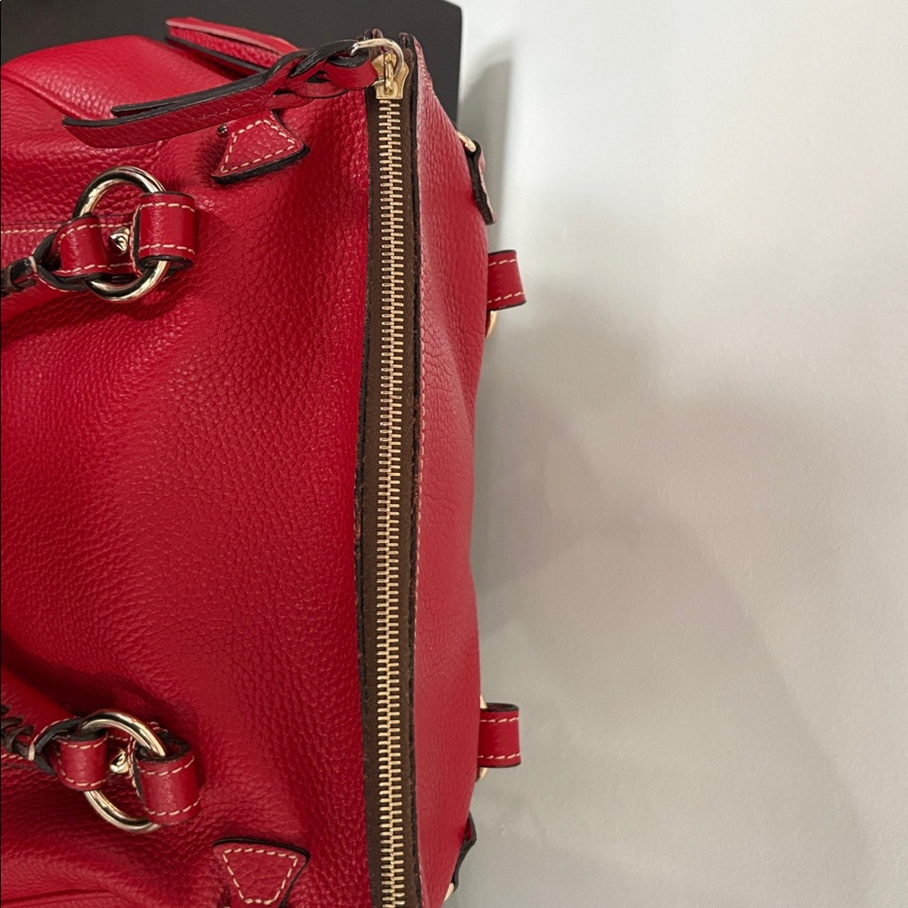 Dooney & Bourke Cherry Red Satchel - Picture 3 of 5